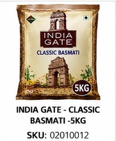 INDIA GATE - CLASSIC BASMATI -5KG