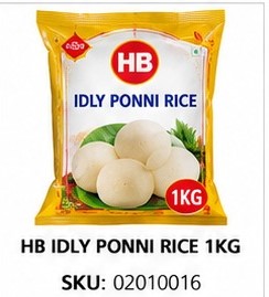 HB IDLY PONNI RICE 1KG