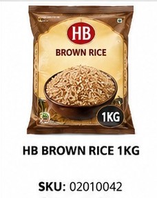 HB BROWN RICE 1KG