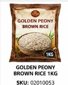 GOLDEN PEONY BROWN RICE 1KG