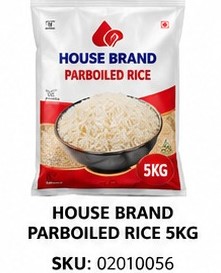 HOUSE BRAND PARBOILED RICE 5KG