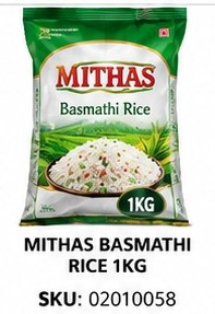 MITHAS BASMATHI RICE 1KG